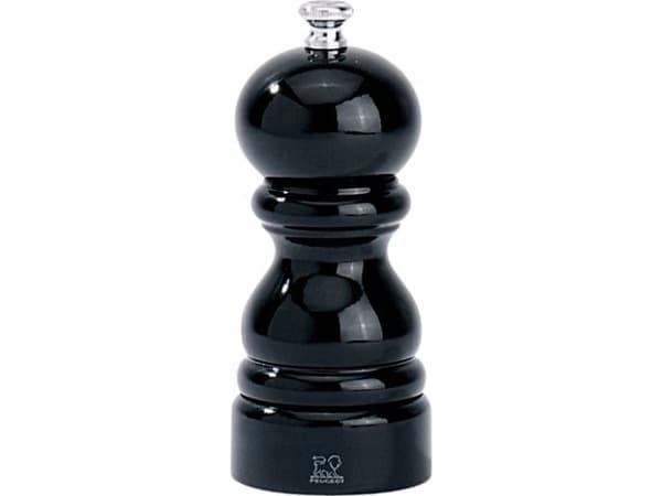 Saltkvarn Peugeot Paris 12 cm Bokträ Svart Lack,st