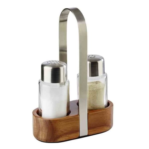 Aps - Wood Transparent salt och peppar bestickset