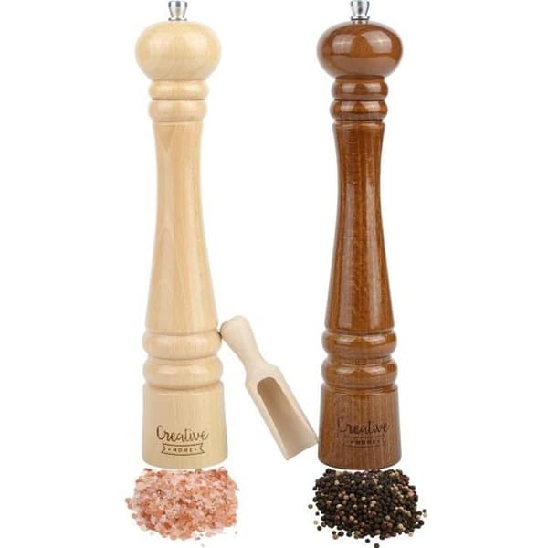 Salt- och pepparkvarn av trä - Kreativt hem - Höjd 31,5 cm - Salt- och pepparskakare