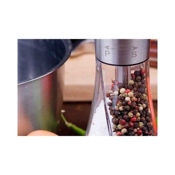 Salt- och pepparkvarn - KINGHOFF - KH-4041 - Rostfritt stål - Justerbar malning - Transparent