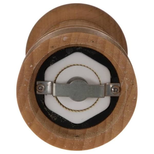 Manuell kvarn - 5five - 14,5cm - Naturligt trä - Rostfritt stål - Kapacitet 18g svartpeppar/36g salt