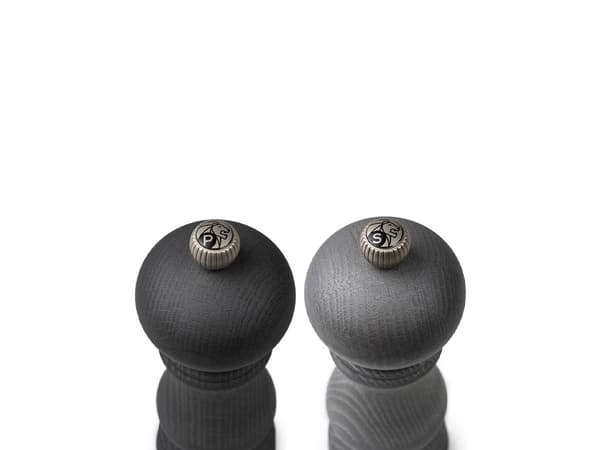 Peugeot 43278, Salt- og pepperkvernsett, Sort, Grå, Metall, Tre, Rustfritt stål, Pepper, Salt, 180 mm