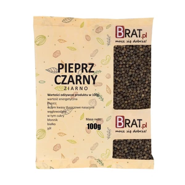Sorte peberkorn 100 g