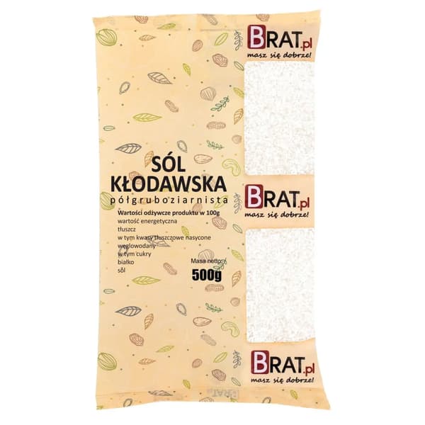 Kłodawa salt halvgrovt korn Brat.pl 500g