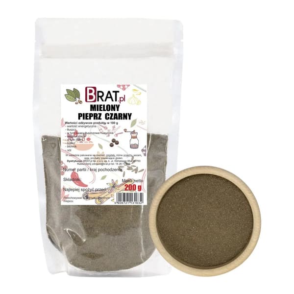 Stødt sort peber 200 g