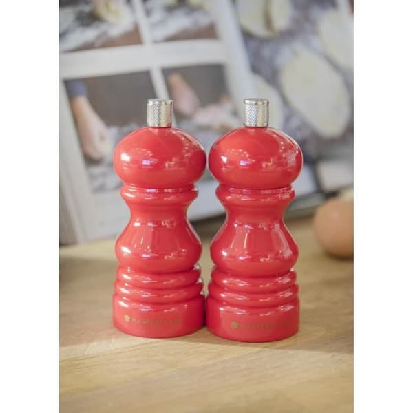 KitchenCraft MasterClass salt- eller pepparkvarn 5,2 x 12,5 cm röd