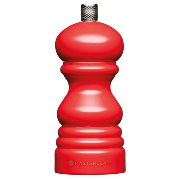 KitchenCraft MasterClass salt- eller pepparkvarn 5,2 x 12,5 cm röd