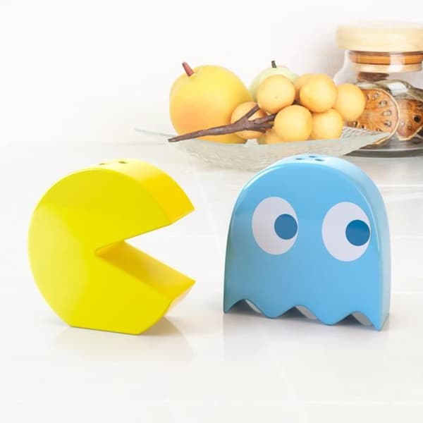 Balvi - salt och peppar Pac-Man. Tillverkad av keramik. Tvådelad set.