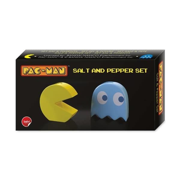 Balvi - salt och peppar Pac-Man. Tillverkad av keramik. Tvådelad set.