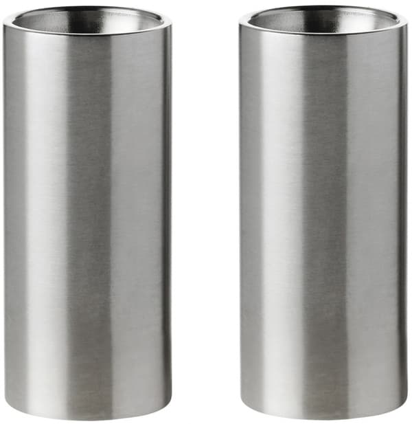 Stelton Arne Jacobsen Cylinda Salt & Peppar Set (Stål)