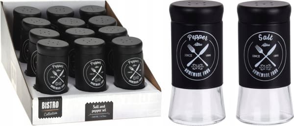 Køkken salt- og peberbeholder glas 11 cm