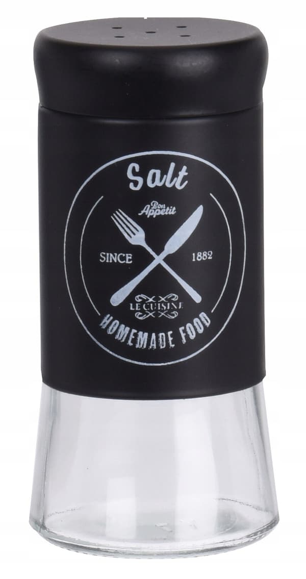 Køkken salt- og peberbeholder glas 11 cm