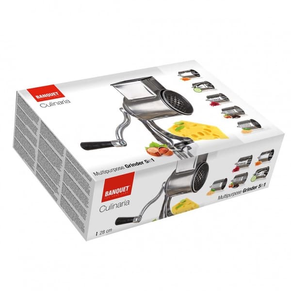 Rivejernsmaskine til rivning af grøntsager, nødder, ost, banket Lumarko!