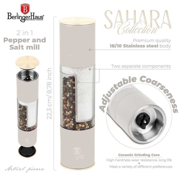 Berlinger Haus Bh-8580 Sahara salt- og peberkværn Lumarko!