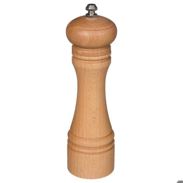 Peppar/saltkvarn - 5five - Manuell - Naturligt trä - Rostfritt stål - 20,5 cm