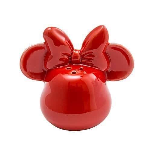 Disney - Gul och röd 3D Musse Pigg keramiska salt- och pepparshakers- USED