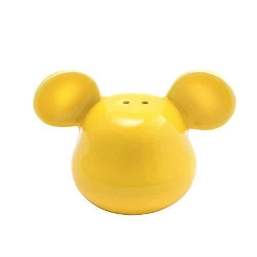 Disney - Gul och röd 3D Musse Pigg keramiska salt- och pepparshakers- USED