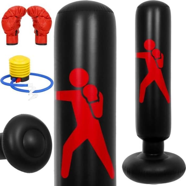 SPRINGOS® boxningspåse 160 CM boxboll, uppblåsbar för barn och vuxna
