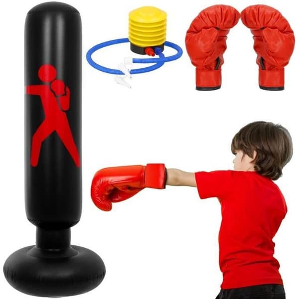 SPRINGOS® boxningspåse 160 CM boxboll, uppblåsbar för barn och vuxna