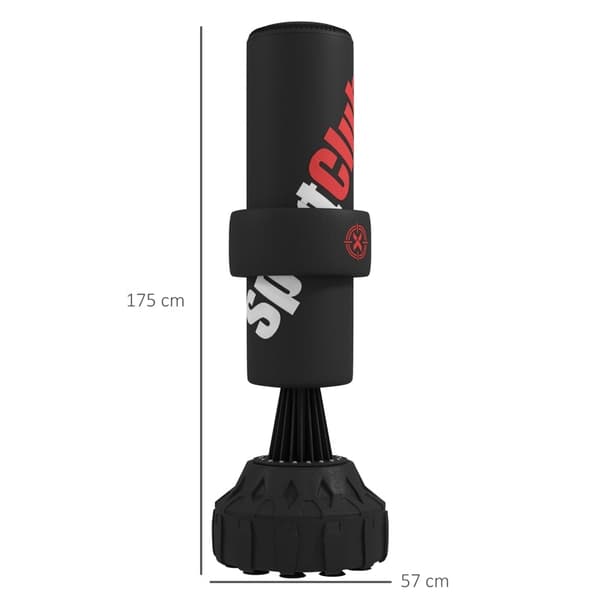 Rootz fristående boxningspåse - Boxningsträning - Träningsutrustning - Stabilitetsbas - 57cm x 57cm x 175cm