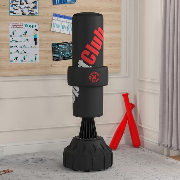 Rootz fristående boxningspåse - Boxningsträning - Träningsutrustning - Stabilitetsbas - 57cm x 57cm x 175cm