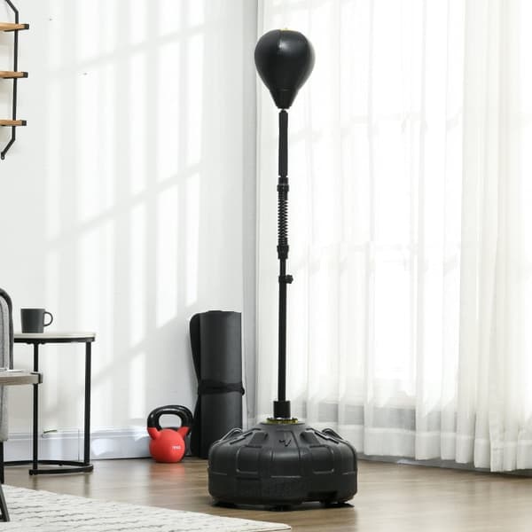 Rootz Bokseramme - Stativ til boksebold - Højdejusterbar - Dynamisk reflekstræning - 48L x 48W x 145-180H cm