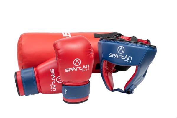 SPARTAN Nyrkkeilysetti lapsille (5 kg laukku, hanskat, kypärä)