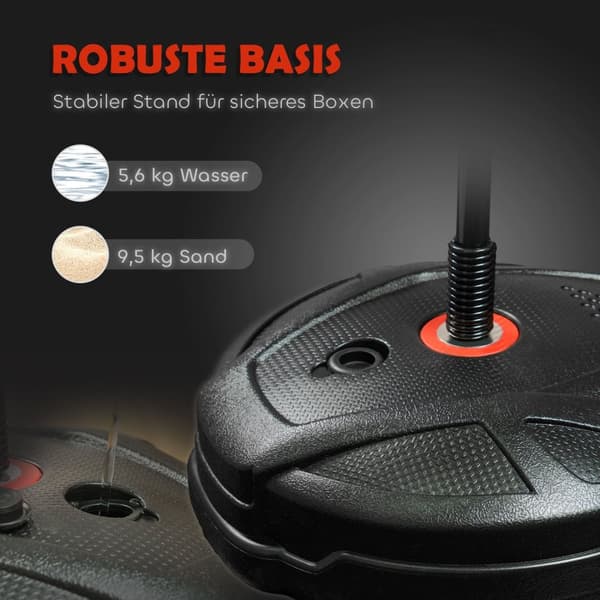 Rootz justerbar stående stansväska set - boxning set - barn fitness - främjar samordning - Ø34 x 88-124h cm - svart