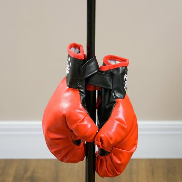 Rootz justerbar stående stansväska set - boxning set - barn fitness - främjar samordning - Ø34 x 88-124h cm - svart