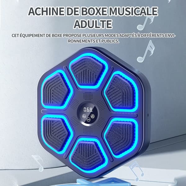 Elektronisk boxningsmaskin - TD® - 43x40x3,7cm - Svart - Bluetooth-anslutning - Blandat