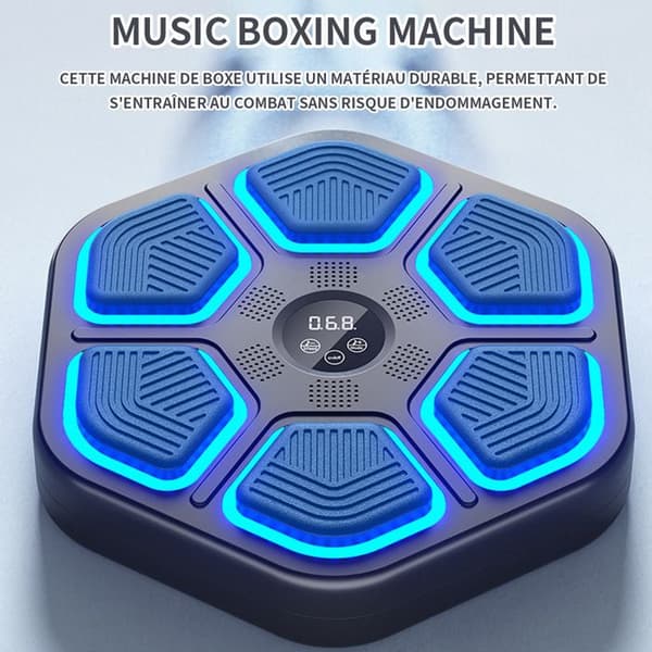 Elektronisk boxningsmaskin - TD® - 43x40x3,7cm - Svart - Bluetooth-anslutning - Blandat