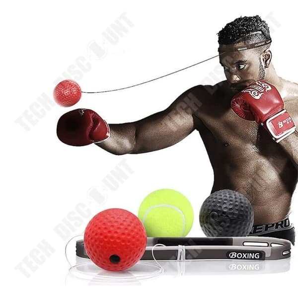 TD® Boxing Reaction Ball Head Mounted Speed Ball Silikon PU Agility Ball Hemträningsset