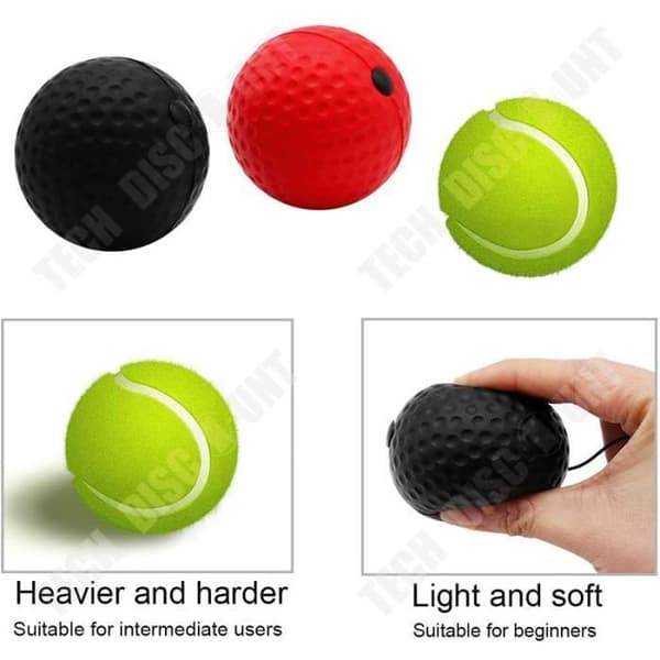 TD® Boxing Reaction Ball Head Mounted Speed Ball Silikon PU Agility Ball Hemträningsset