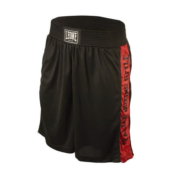 Kort Boxe - LEONE 1947 - AB739 - 100 % Polyester Andningsbar - Unisex - Svart