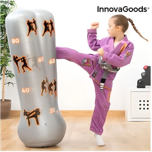 Uppblåsbar boxningspåse - InnovaGoods - Gadget Kids - PVC - Blandat - 6-12 år