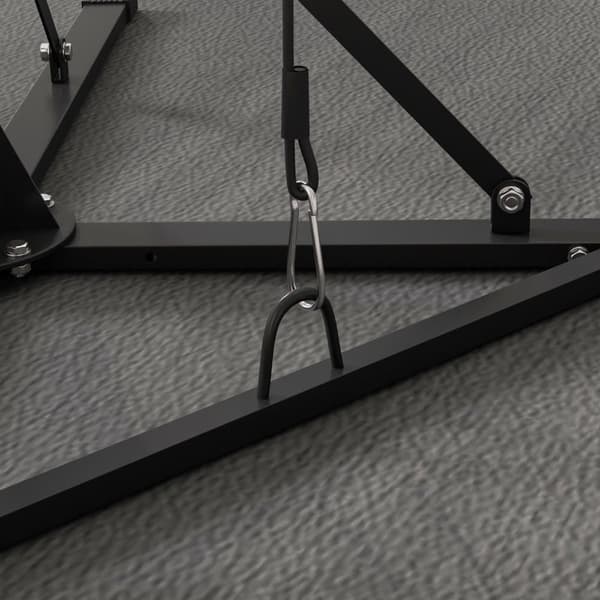 Boksesæk Stand, 160x145x175-220 cm, Sort