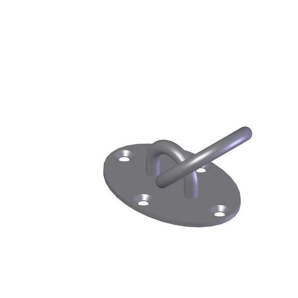 eaglefit Unisexe - Adulte Vägg- och Takstöd i Rostfritt Stål för Sling Trainer eller Boxsäck (Oval) Standard - 1022
