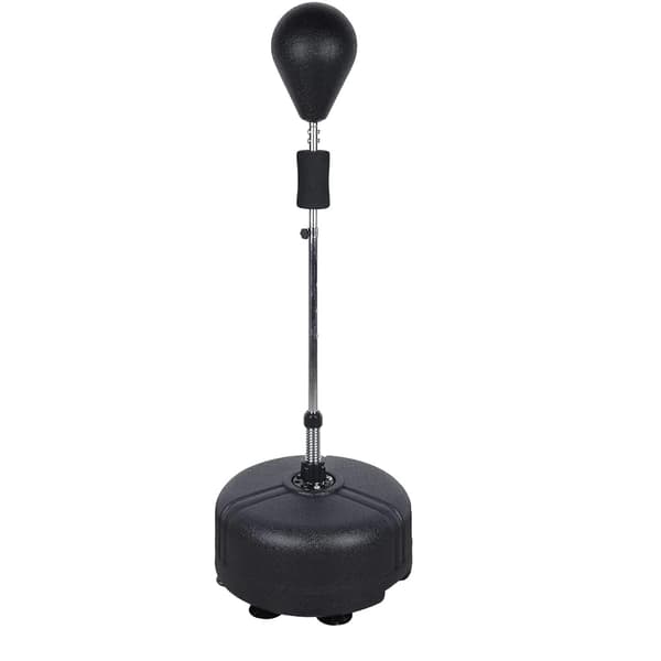 Stående Slagpåse, Höjdjusterbar 120-160 cm, Hållbar Skumboll,svart