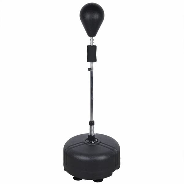 Fristående Slagpåse, Justerbar Höjd 120-160 cm, Hållbart Skum Material,svart