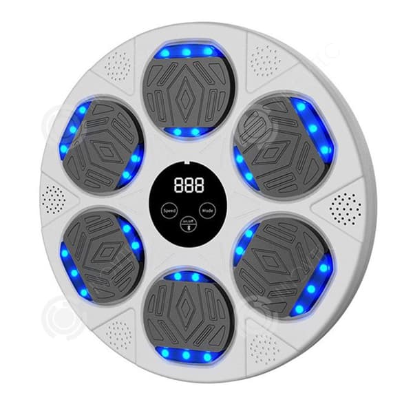 INN Boxningsmaskin 40 x 40 x 4,7 cm trådlös multimode intelligent räknare smart musik hemmaträning vit
