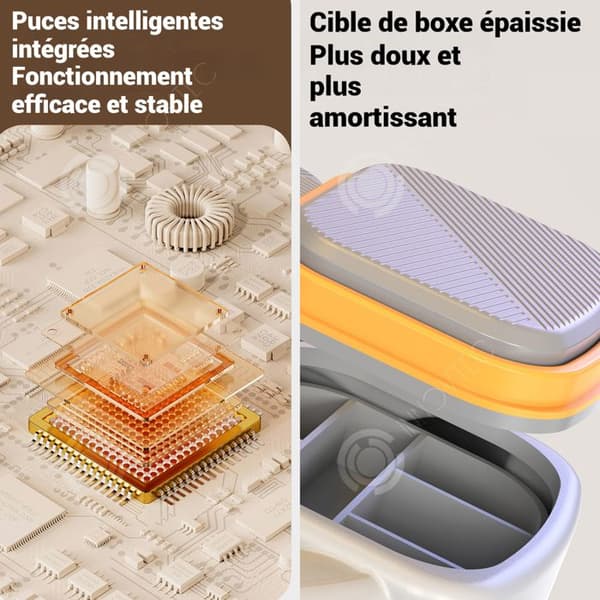 INN Boxningsmaskin 34,5 x 5 x 35 cm trådlös Bluetooth-musikboxningsmål utan slag, lämplig för vuxna och barn, vit