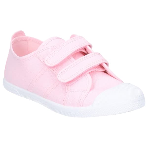 Flossy Sasha Girls Junior sko med berøringsfastgørelse til piger Pink 9 Child UK