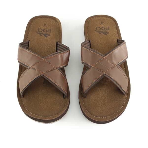 PDQ Mens Lightweight Crossover Mule Sandals