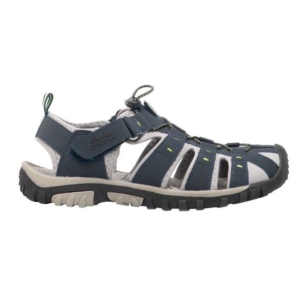 PDQ Mens Toggle & Touch Fastening Synthetic Nubuck Trail Sandals