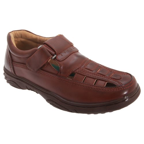 Bild av Scimitar Mens Touch Fastening Toe Sandal Shoes