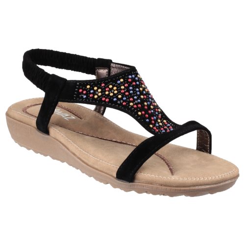 Bild av Divaz Kvinnor / damer Nicosia Elasticated T Bar Sandal