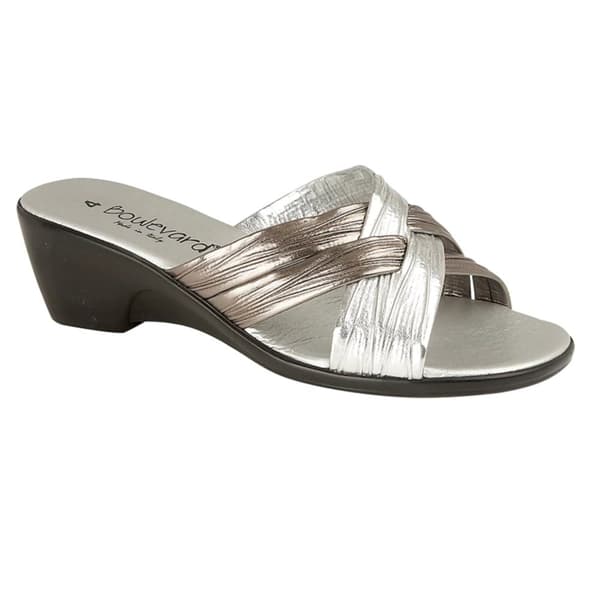 Boulevard Womens/Ladies X Over Mule Sandals