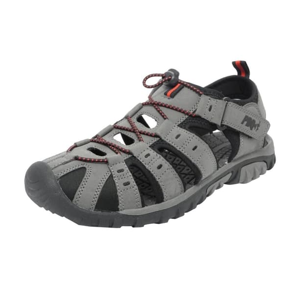 PDQ Ungdomsdrenge Sandaler med kryds- og kliklås og berøringsfastgørelse af syntetisk nubuck