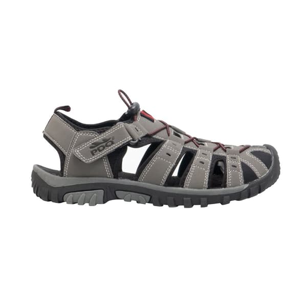 PDQ Ungdomsdrenge Sandaler med kryds- og kliklås og berøringsfastgørelse af syntetisk nubuck