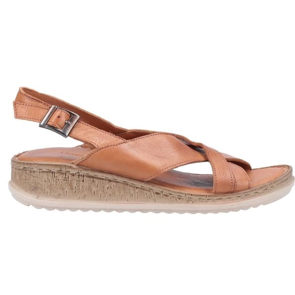 Hush Puppies Dame/Damer Elena Wedge Sandal i læder